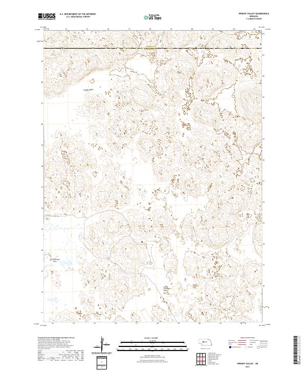 Wright Valley, NE — USGS 7.5-minute topo (2021)