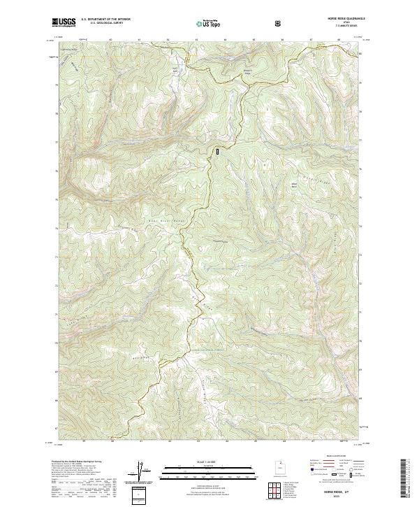 Horse Ridge, UT — USGS 7.5-minute topo (2023)
