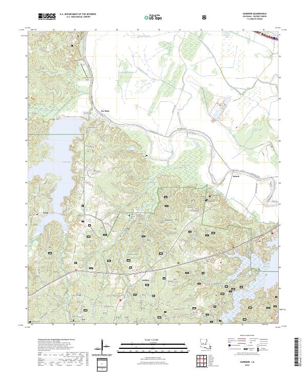 Gardner, LA — USGS 7.5-minute topo (2024)