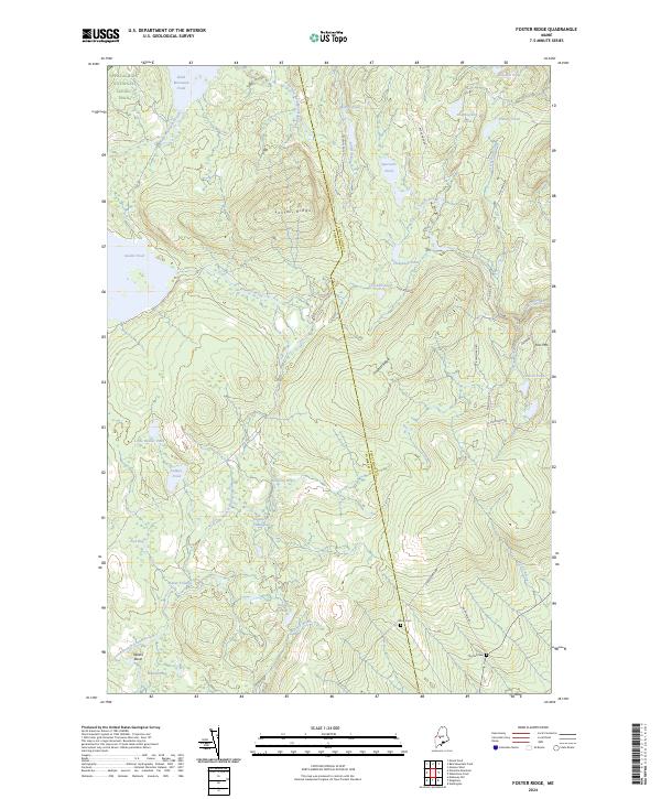 Foster Ridge, ME — USGS 7.5-minute topo (2024)