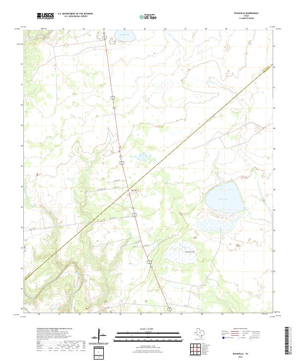 Ryanville, TX — USGS 7.5-minute topo (2022)