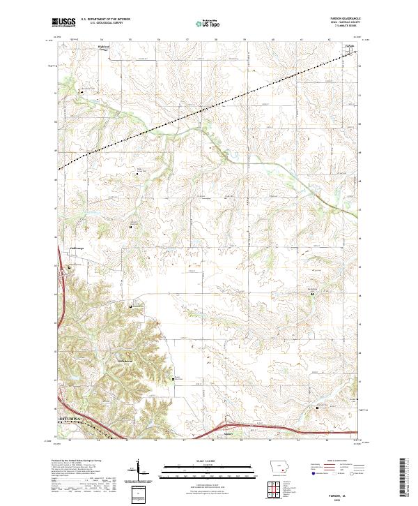 Farson, IA — USGS 7.5-minute topo (2022)