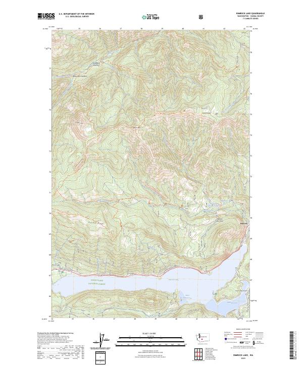 Rimrock Lake, WA — USGS 7.5-minute topo (2023)