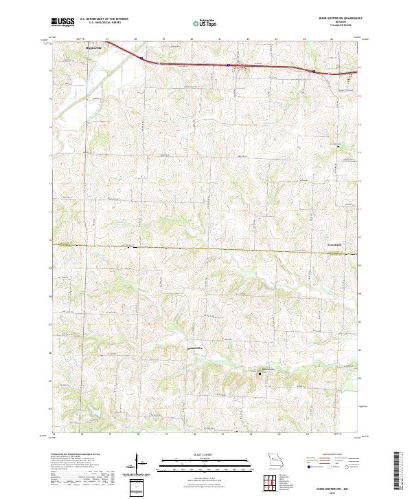 Knob Noster NW, MO — USGS 7.5-minute topo (2021)
