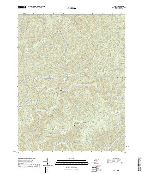 Skelt, WV — USGS 7.5-minute topo (2023)