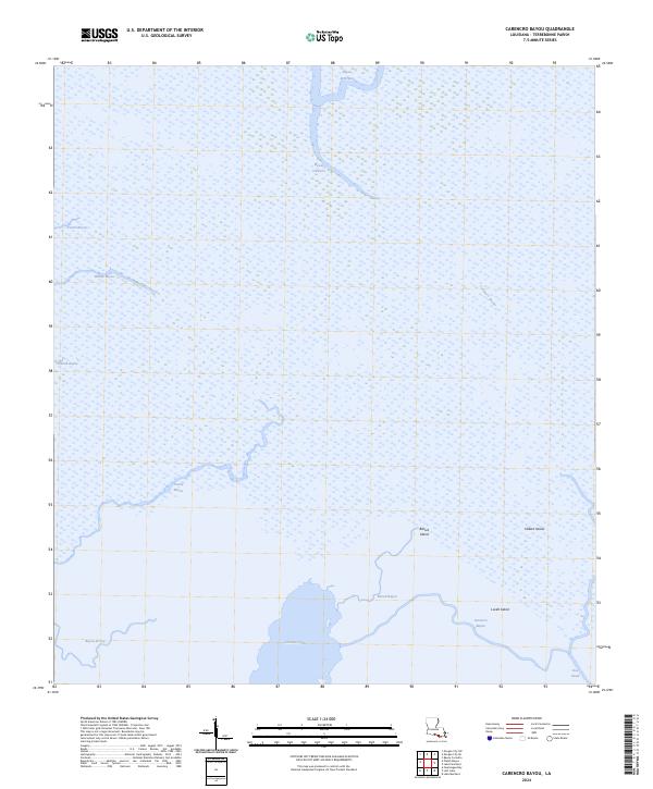 Carencro Bayou, LA — USGS 7.5-minute topo (2024)