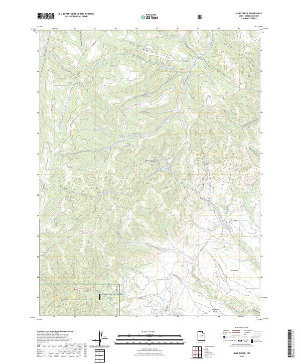 Jump Creek, UT — USGS 7.5-minute topo (2023)