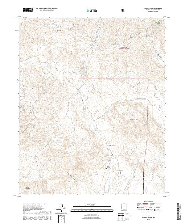 Walnut Grove, AZ — USGS 7.5-minute topo (2021)