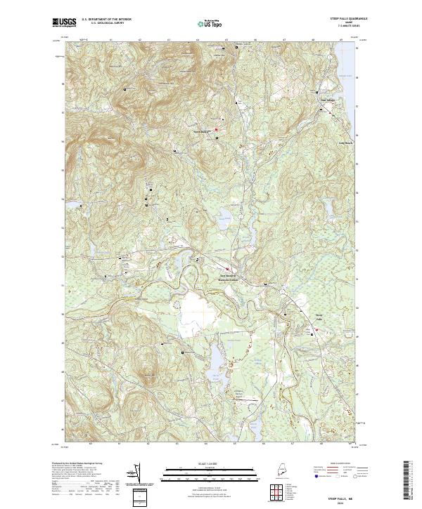 Steep Falls, ME — USGS 7.5-minute topo (2024)