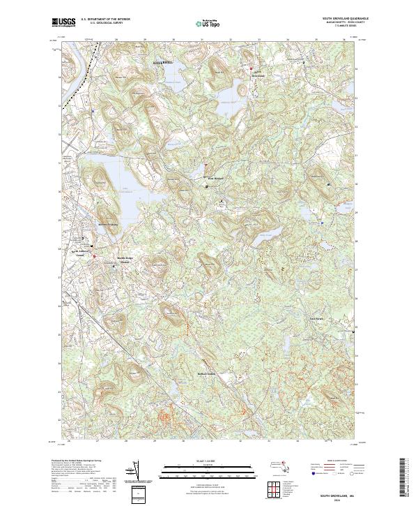 South Groveland, MA — USGS 7.5-minute topo (2024)