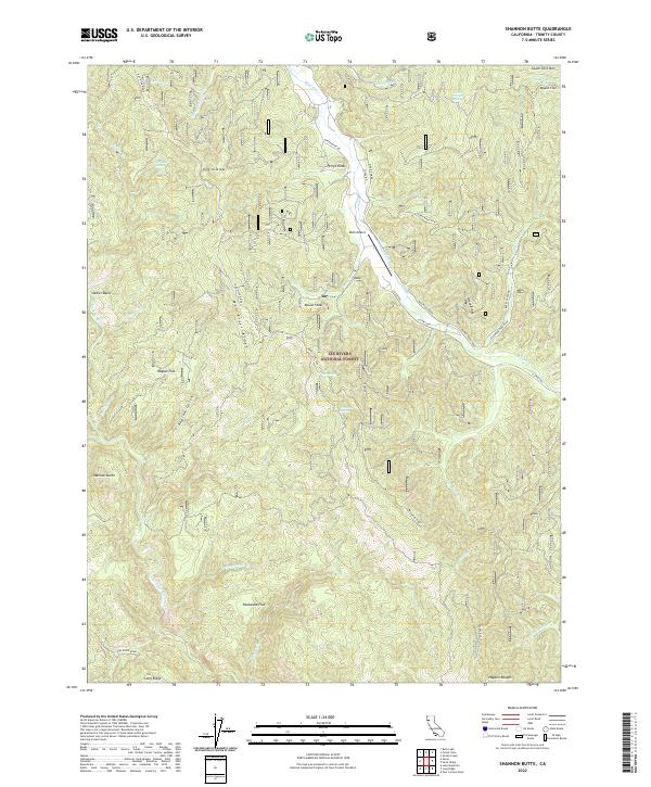 Shannon Butte, CA — USGS 7.5-minute topo (2022)