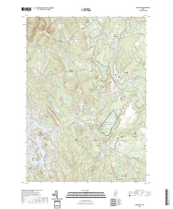 Limington, ME — USGS 7.5-minute topo (2024)
