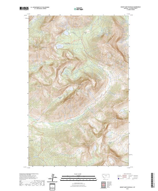 Mount Saint Nicholas, MT — USGS 7.5-minute topo (2024)