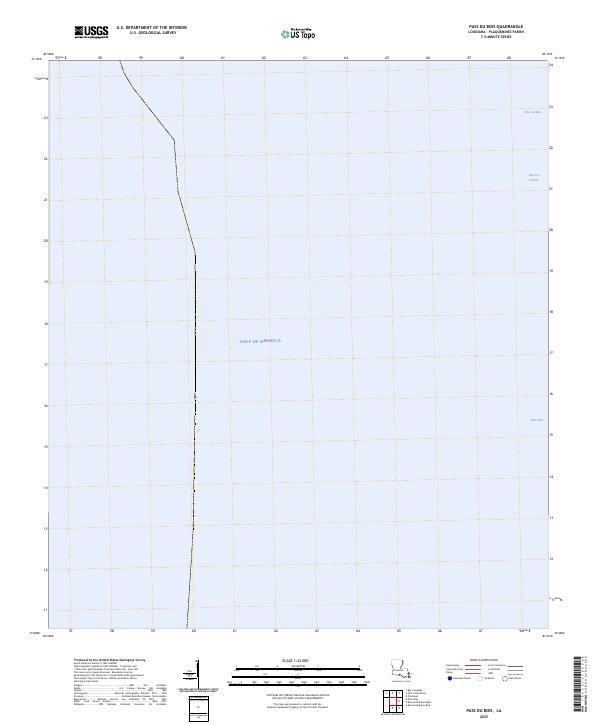 Pass du Bois, LA — USGS 7.5-minute topo (2025)
