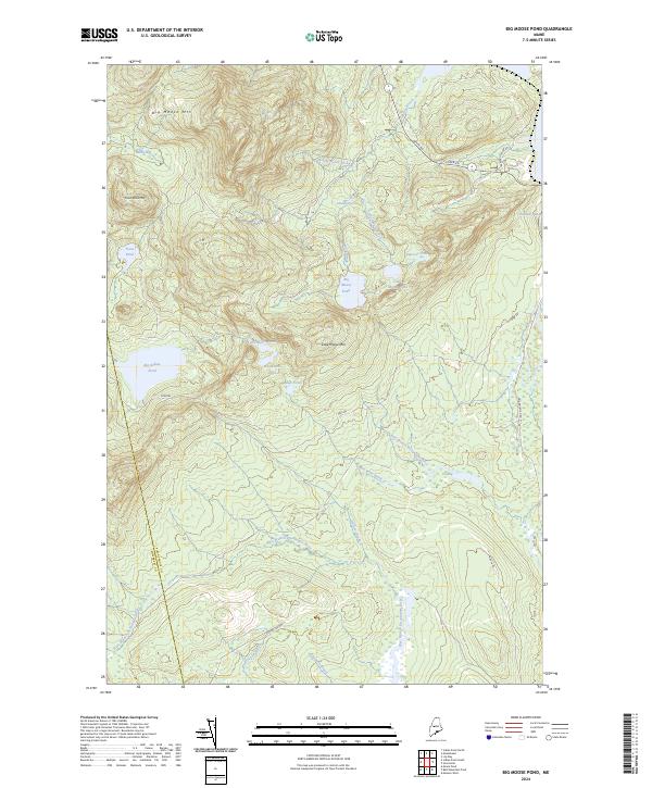 Big Moose Pond, ME — USGS 7.5-minute topo (2024)
