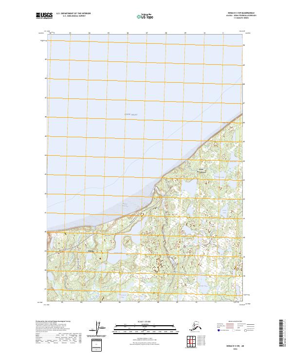 Kenai D-3 SW, AK — USGS 7.5-minute topo (2024)