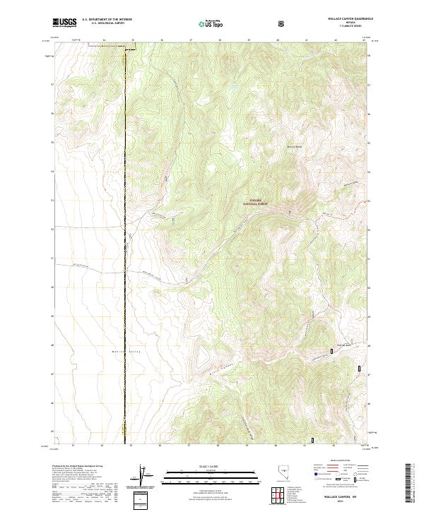Wallace Canyon, NV — USGS 7.5-minute topo (2021)