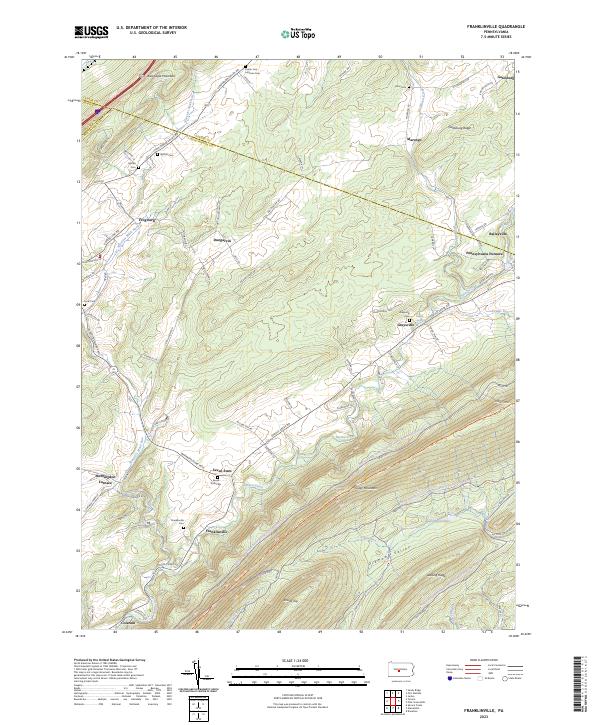 Franklinville, PA — USGS 7.5-minute topo (2023)