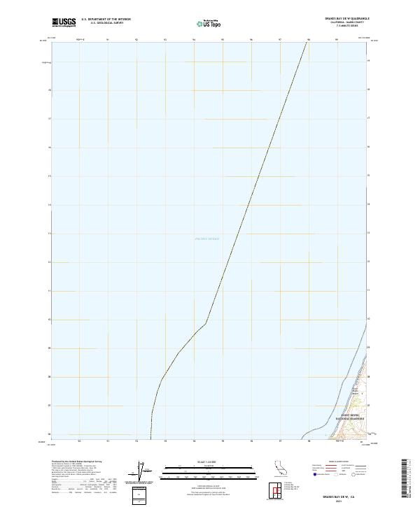 Drakes Bay OE W, CA — USGS 7.5-minute topo (2021)