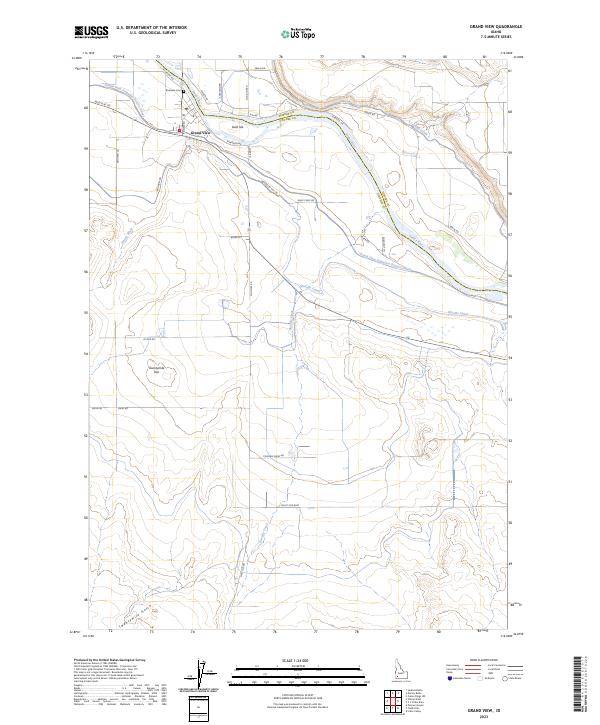 Grand View, ID — USGS 7.5-minute topo (2023)