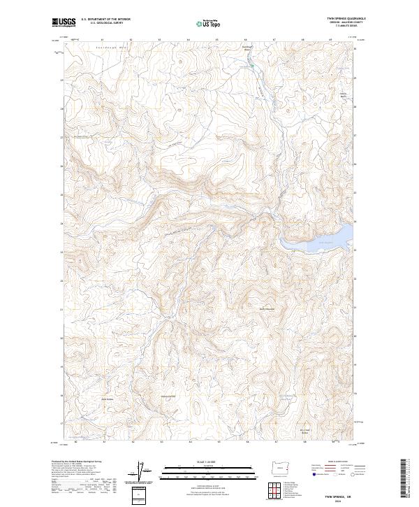 Twin Springs, OR — USGS 7.5-minute topo (2024)