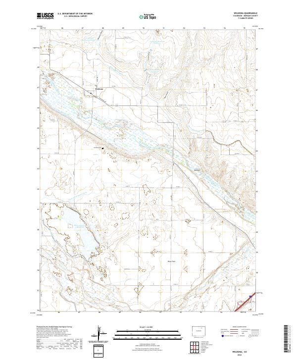 Weldona, CO — USGS 7.5-minute topo (2022)