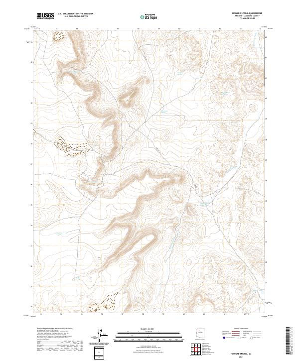 Howard Spring, AZ — USGS 7.5-minute topo (2021)