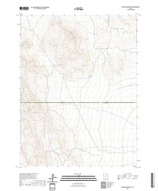 Granite Mountain, UT — USGS 7.5-minute topo (2023)