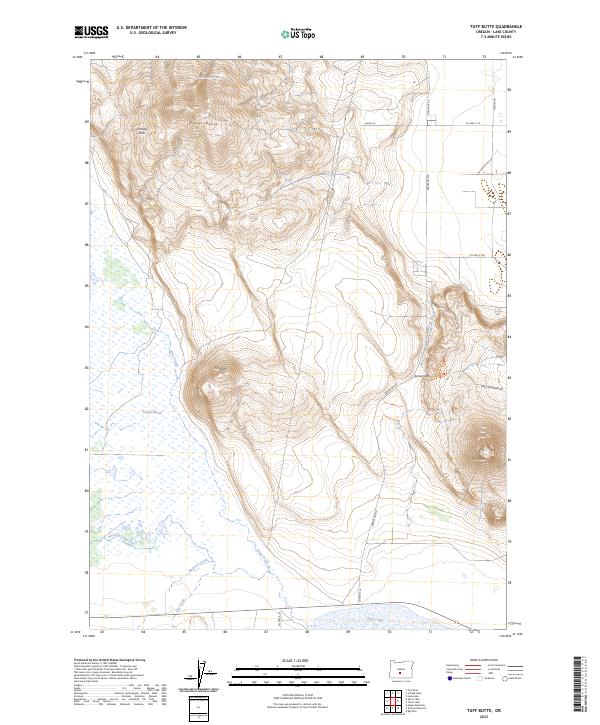 Tuff Butte, OR — USGS 7.5-minute topo (2023)