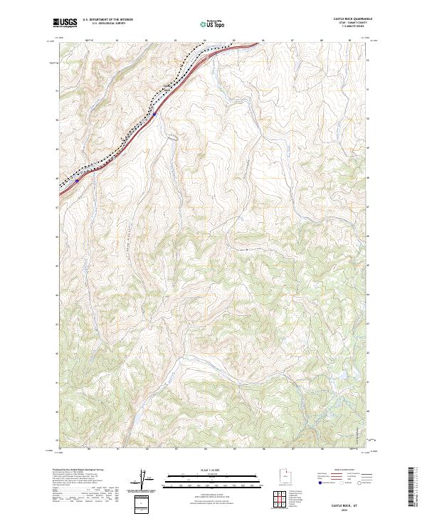Castle Rock, UT — USGS 7.5-minute topo (2023)