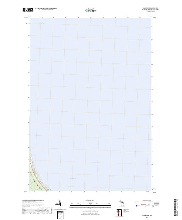 Grace OE E, MI — USGS 7.5-minute topo (2023)