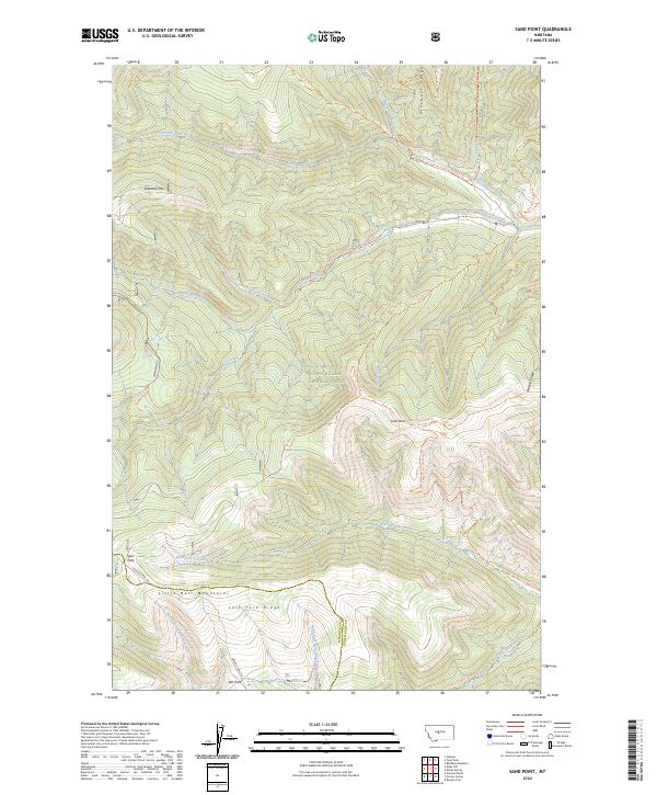 Sand Point, MT — USGS 7.5-minute topo (2024)