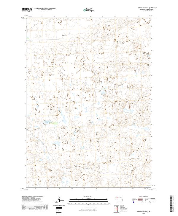 Bornemann Lake, NE — USGS 7.5-minute topo (2021)