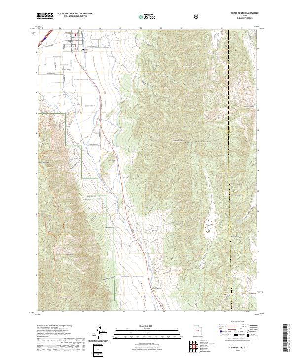 Scipio South, UT — USGS 7.5-minute topo (2023)