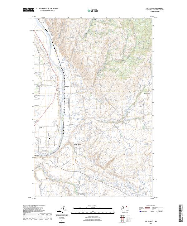 The Pothole, WA — USGS 7.5-minute topo (2023)