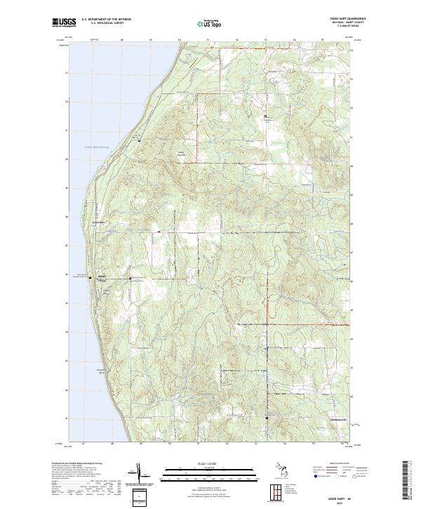 Good Hart, MI — USGS 7.5-minute topo (2023)