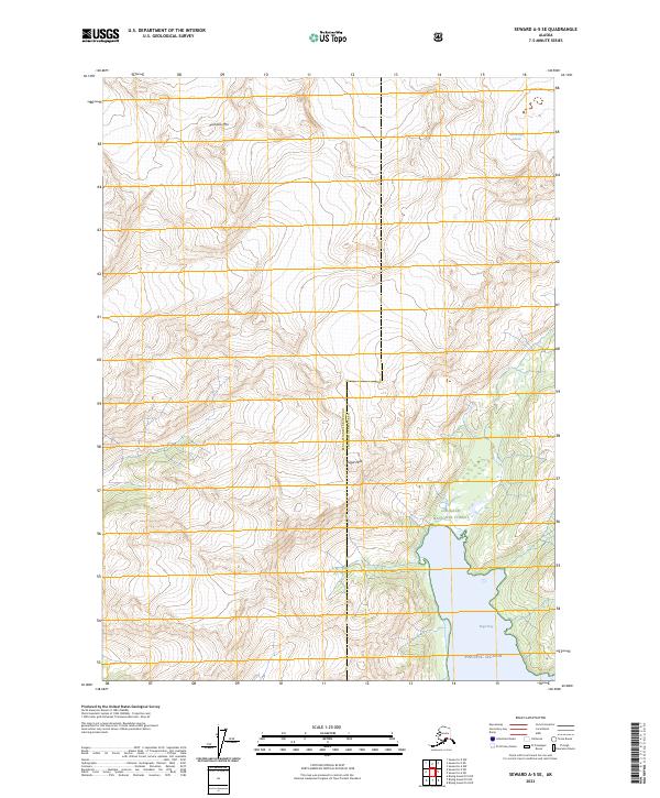 Seward A-5 SE, AK — USGS 7.5-minute topo (2023)