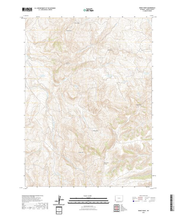 Windy Point, WY — USGS 7.5-minute topo (2021)