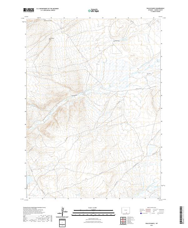 Walck Ranch, WY — USGS 7.5-minute topo (2021)