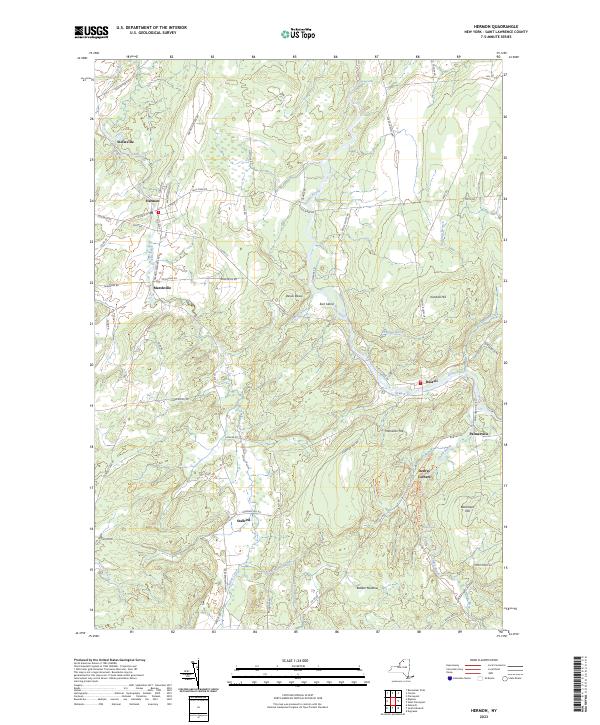 Hermon, NY — USGS 7.5-minute topo (2023)