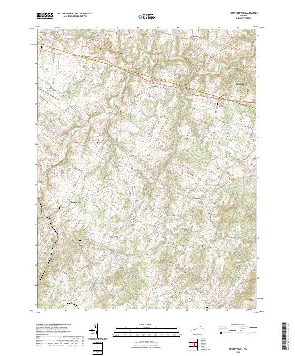 Rectortown, VA — USGS 7.5-minute topo (2022)