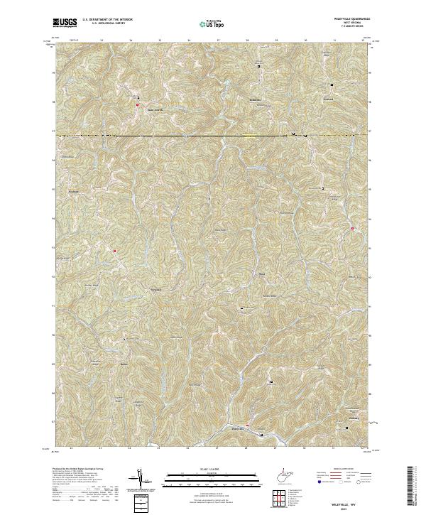 Wileyville, WV — USGS 7.5-minute topo (2023)