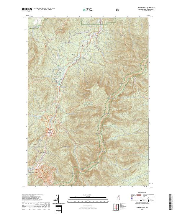 Carter Dome, NH — USGS 7.5-minute topo (2024)