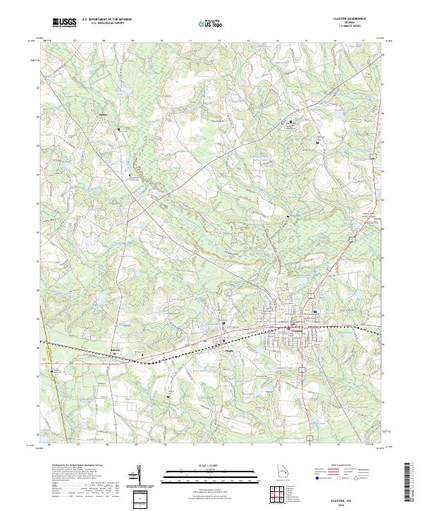 Claxton, GA — USGS 7.5-minute topo (2024)