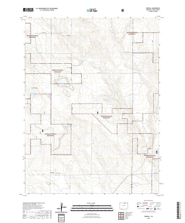 Purcell, CO — USGS 7.5-minute topo (2022)