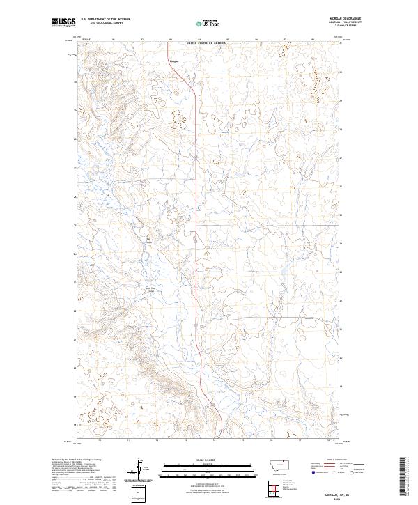 Morgan, MT-SK — USGS 7.5-minute topo (2024)