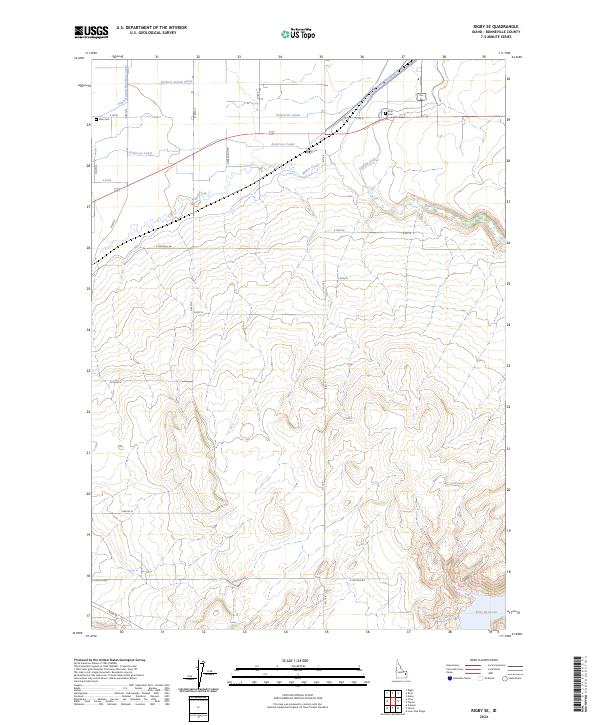 Rigby SE, ID — USGS 7.5-minute topo (2024)