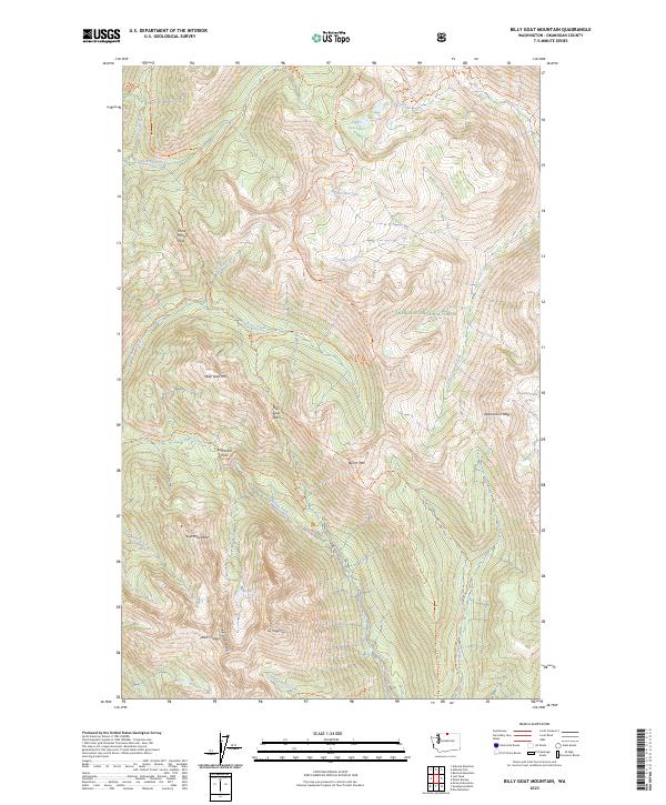 Billy Goat Mountain, WA — USGS 7.5-minute topo (2023)
