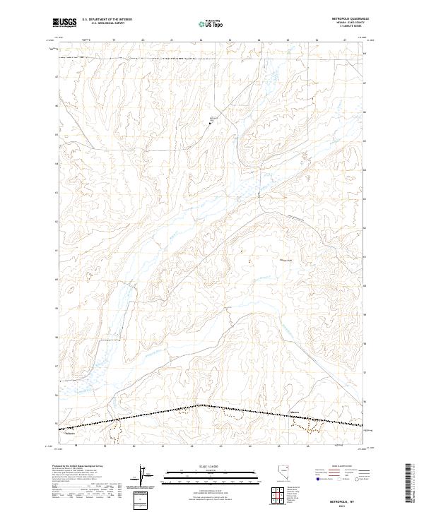 Metropolis, NV — USGS 7.5-minute topo (2021)