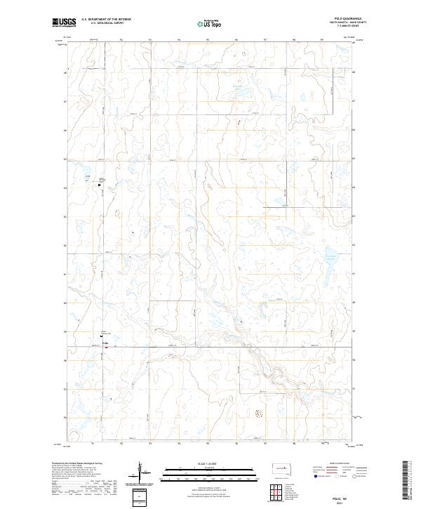 Polo, SD — USGS 7.5-minute topo (2021)